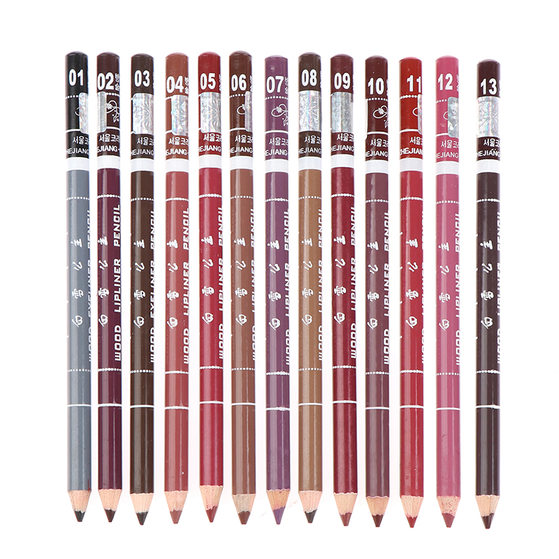 Lip Liner Pencil - Professional Wood Lip liner Waterproof Lady