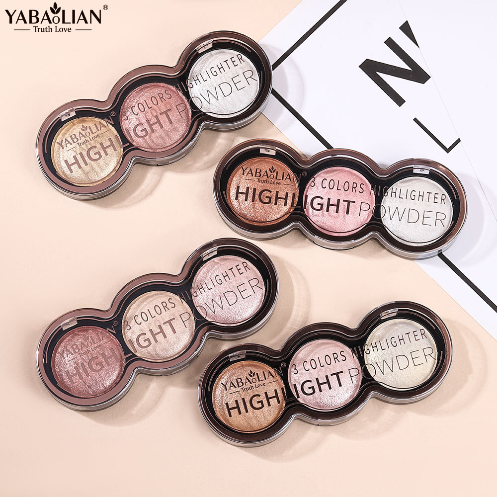 Fenty Beauty Makeup Highlighter - 3 Color Cheek Palette Highlighter Blush