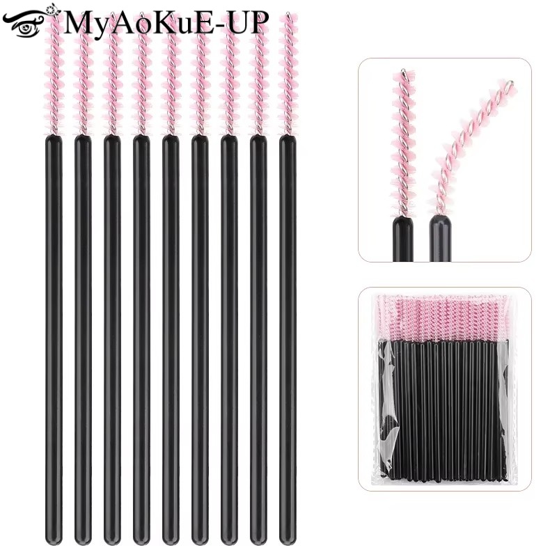 Beauty And Makeup Quotes - 50Pcs Disposable Eyelash Makeup Brush Crystal
