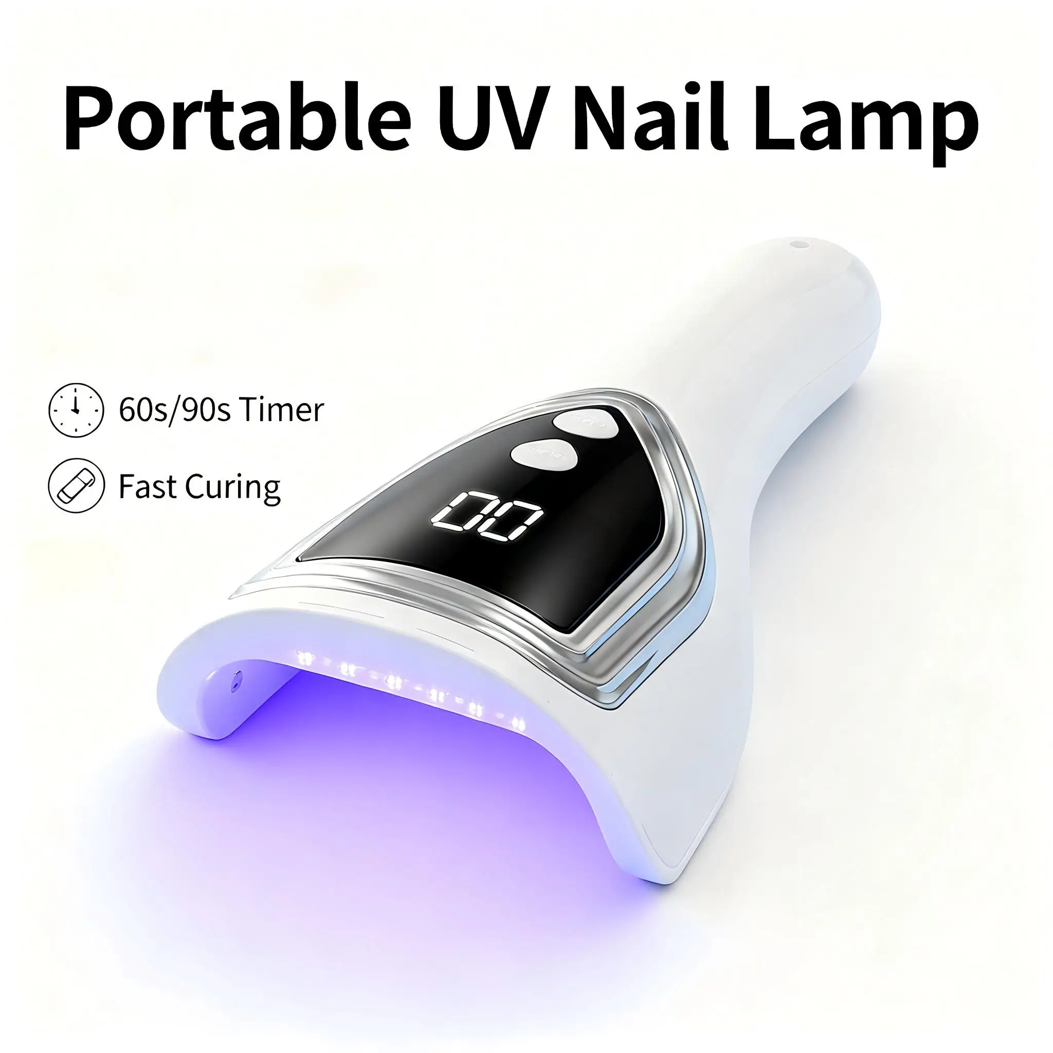 Uv Nail Lamp - Portable UV Nail Lamp,Rechargeable Handheld LED