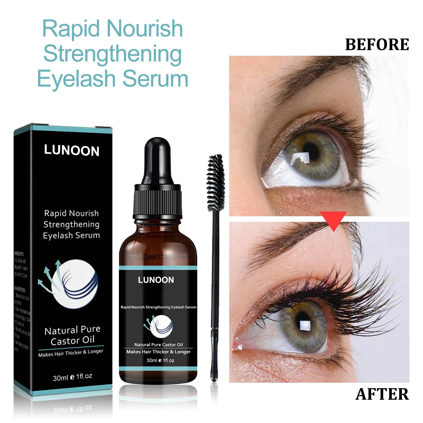 Lash Serum Growth - Eyelash Nourishing Serum – Biotin, Castor