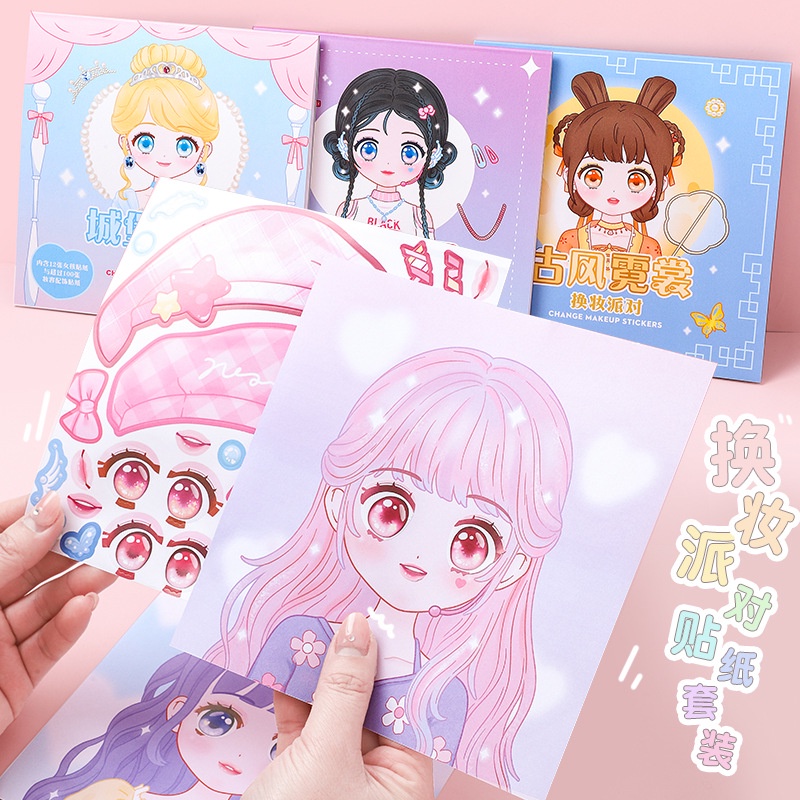 Beauty And Makeup Quotes - 1PCS Makeup Change Stickers Children and