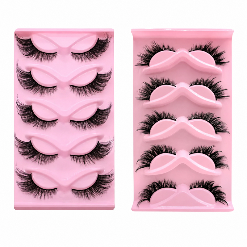 Beauty Makeup Looks - 5 Pairs 2 Styles Wispy False
