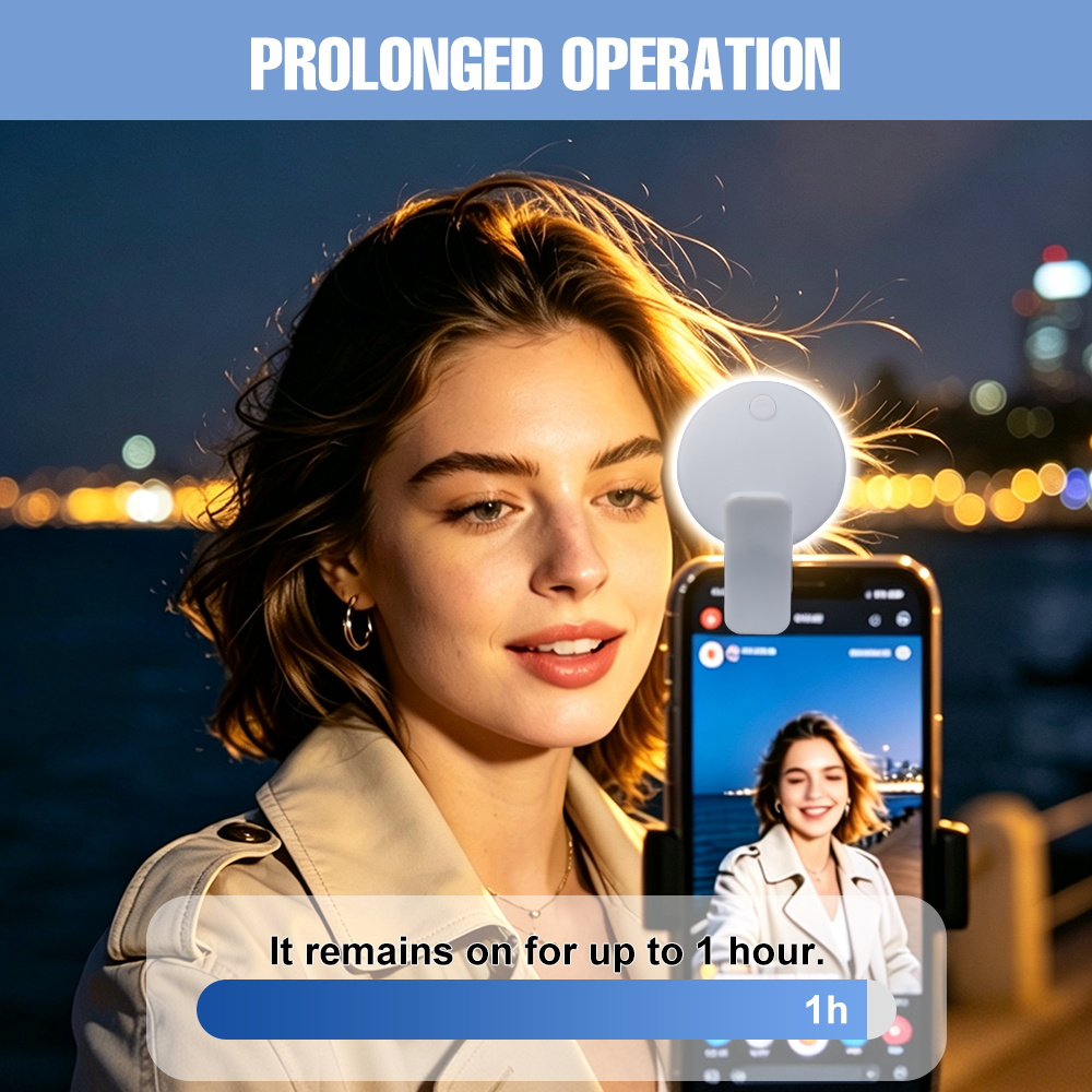 Portable Clip‑on Selfie Fill L - Led Ring Light ulasan dan harga
