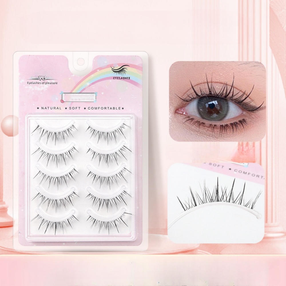5 Pairs Transparent Stem Wavy  - Beauty Makeup Looks ulasan dan harga