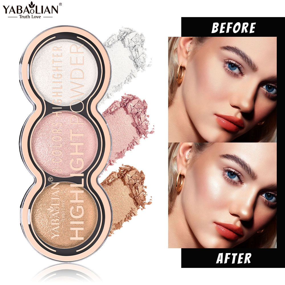 3 Color Cheek Palette Highligh - Fenty Beauty Makeup Highlighter ulasan dan harga