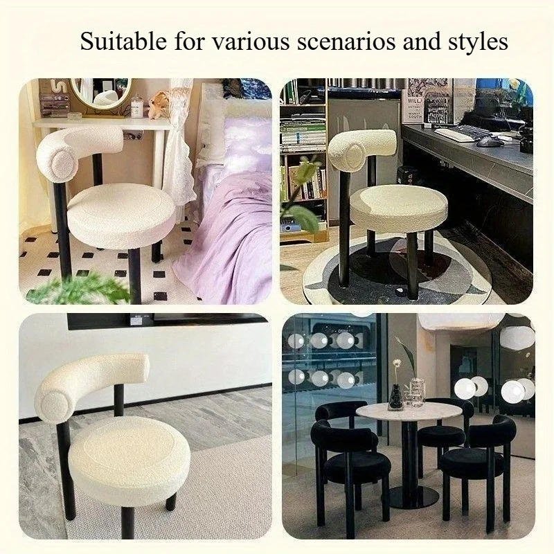 Simple Vanity Stool with Stora - Beauty Makeup Chair ulasan dan harga
