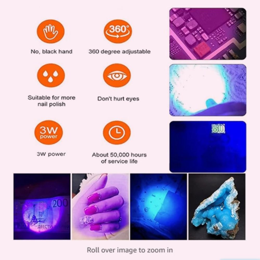 Portable 5W/3W UV Led Nail Lam - Uv Nail Lamp ulasan dan harga