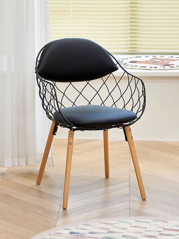 Creative Hollow Backrest Dinin - Beauty Makeup Chair ulasan dan harga