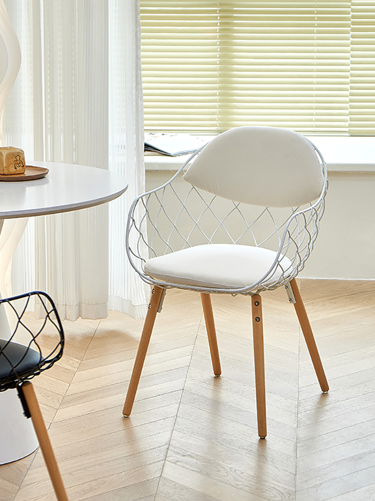 Creative Hollow Backrest Dinin - Beauty Makeup Chair ulasan dan harga