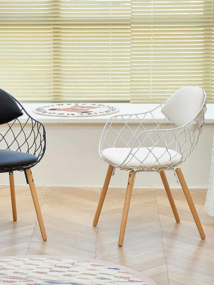 Creative Hollow Backrest Dinin - Beauty Makeup Chair ulasan dan harga