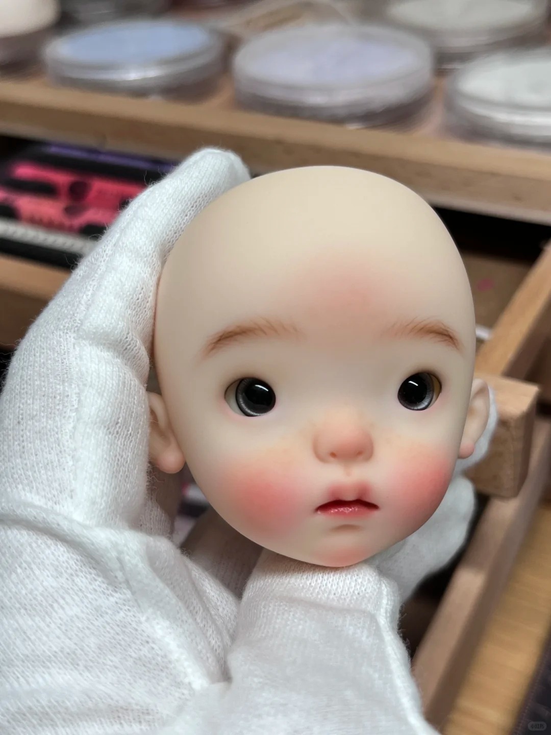 1/6 Scale SD BJD Doll Head - d - Just Beauty Makeup ulasan dan harga