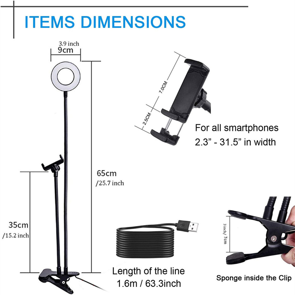Universal Flexible Mobile Phon - Led Ring Light ulasan dan harga