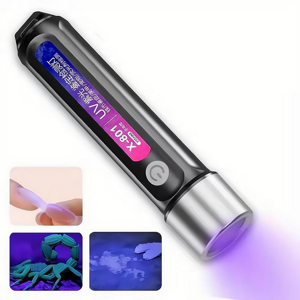 Mini UV LED Blacklight Flashli - Uv Nail Lamp ulasan dan harga