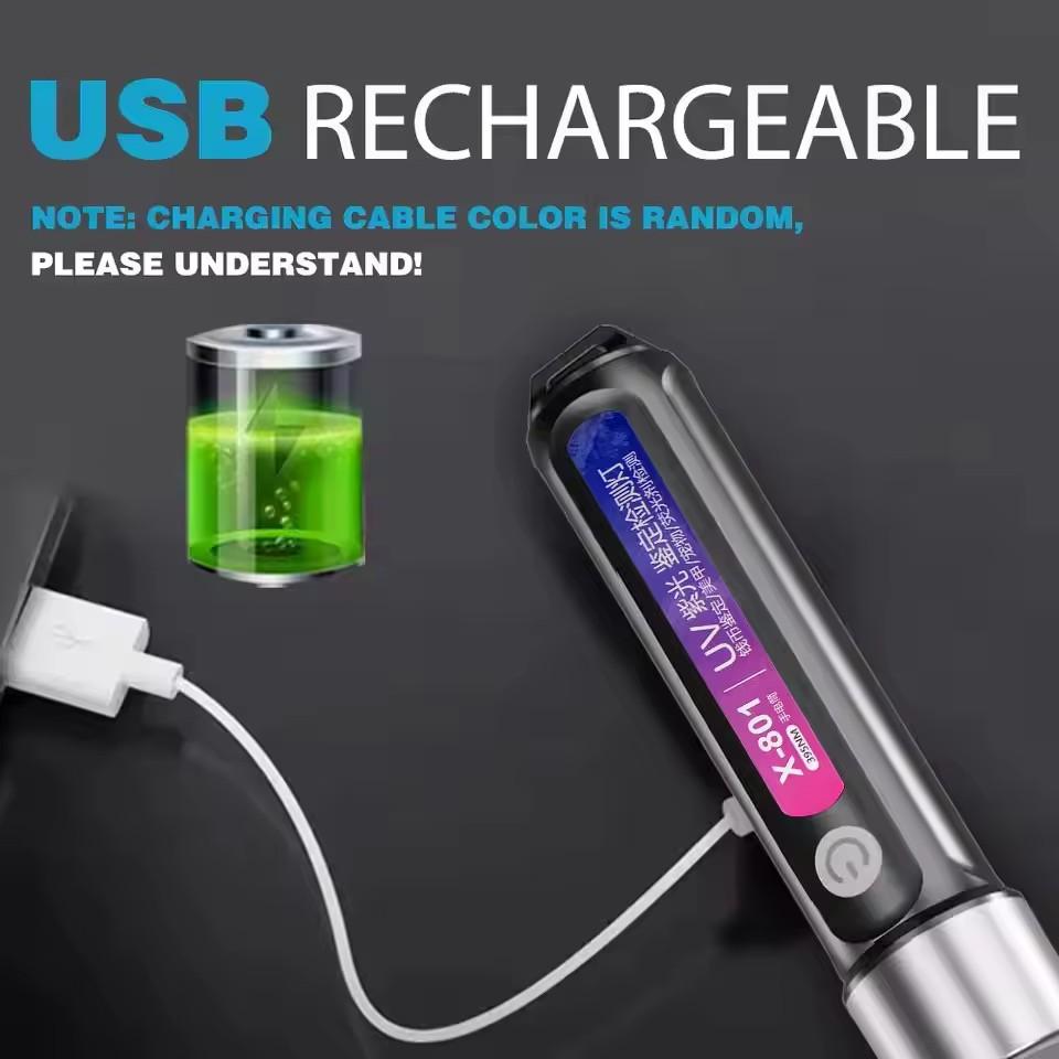 Mini UV LED Blacklight Flashli - Uv Nail Lamp ulasan dan harga