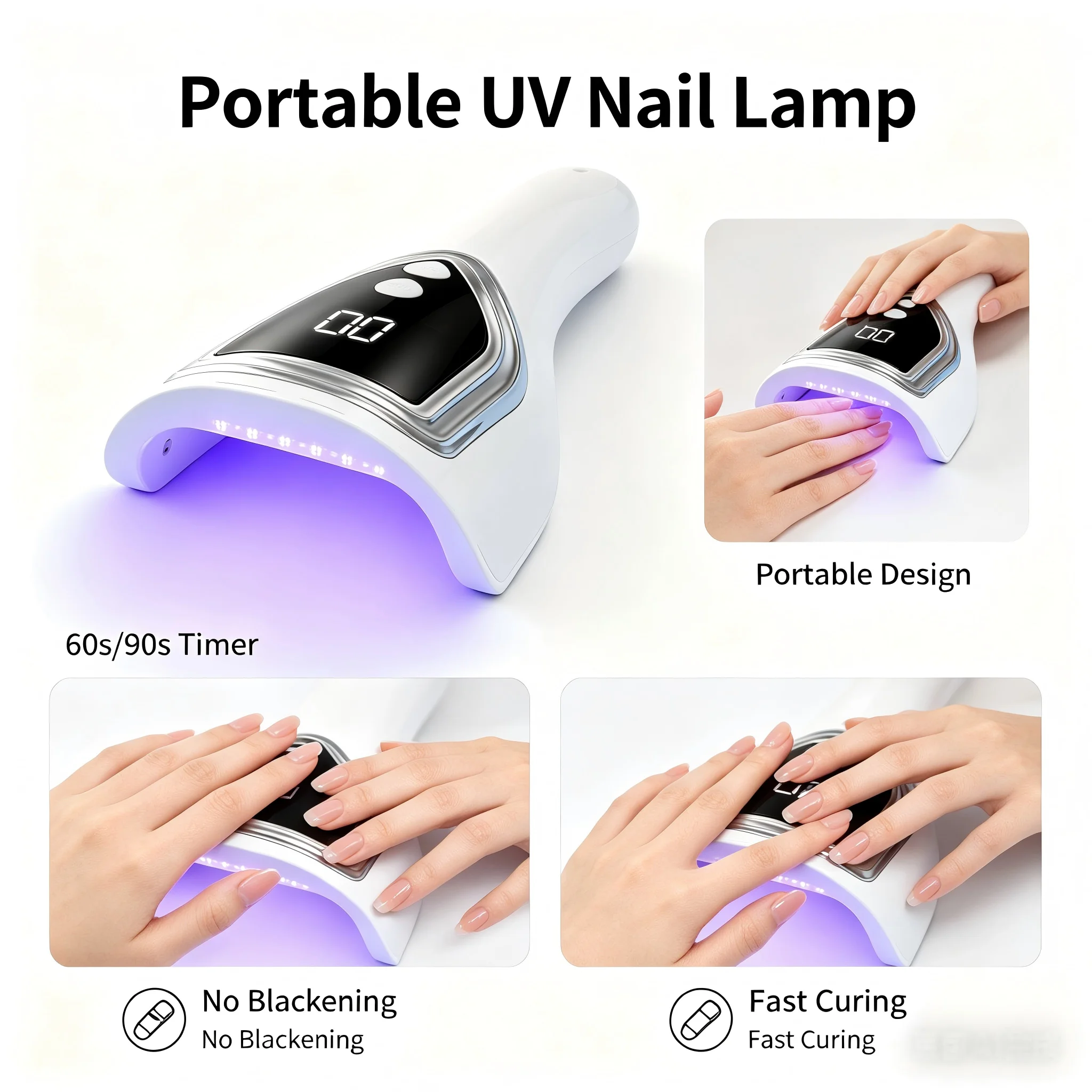 Portable UV Nail Lamp,Recharge - Uv Nail Lamp ulasan dan harga