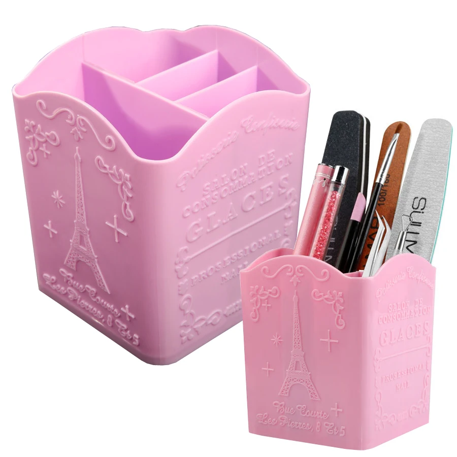 4-Compartment Nail Art Brush H - Beauty Makeup Box ulasan dan harga