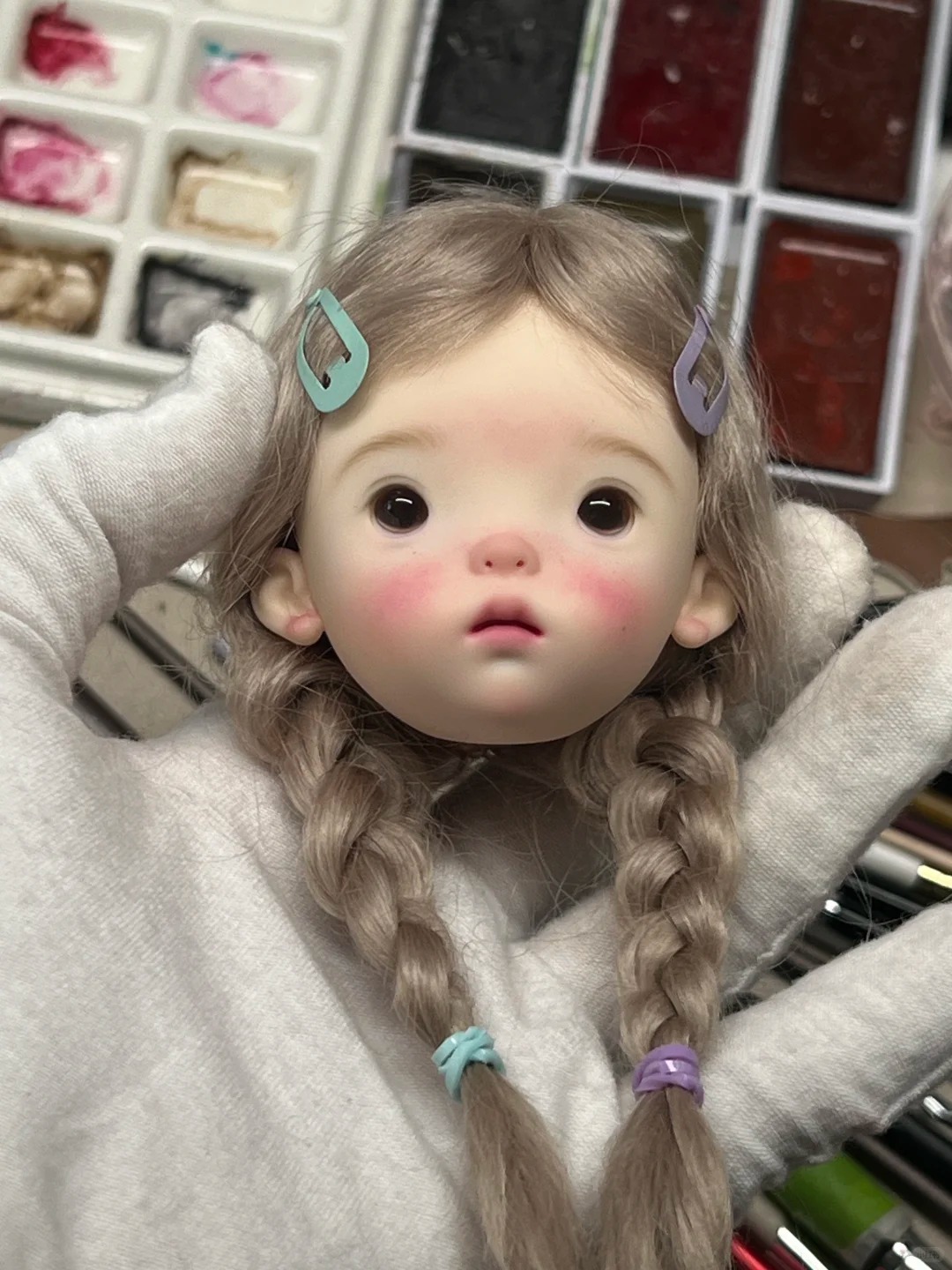 SD BJD Doll 1/6 Landoudou Head - Just Beauty Makeup ulasan dan harga