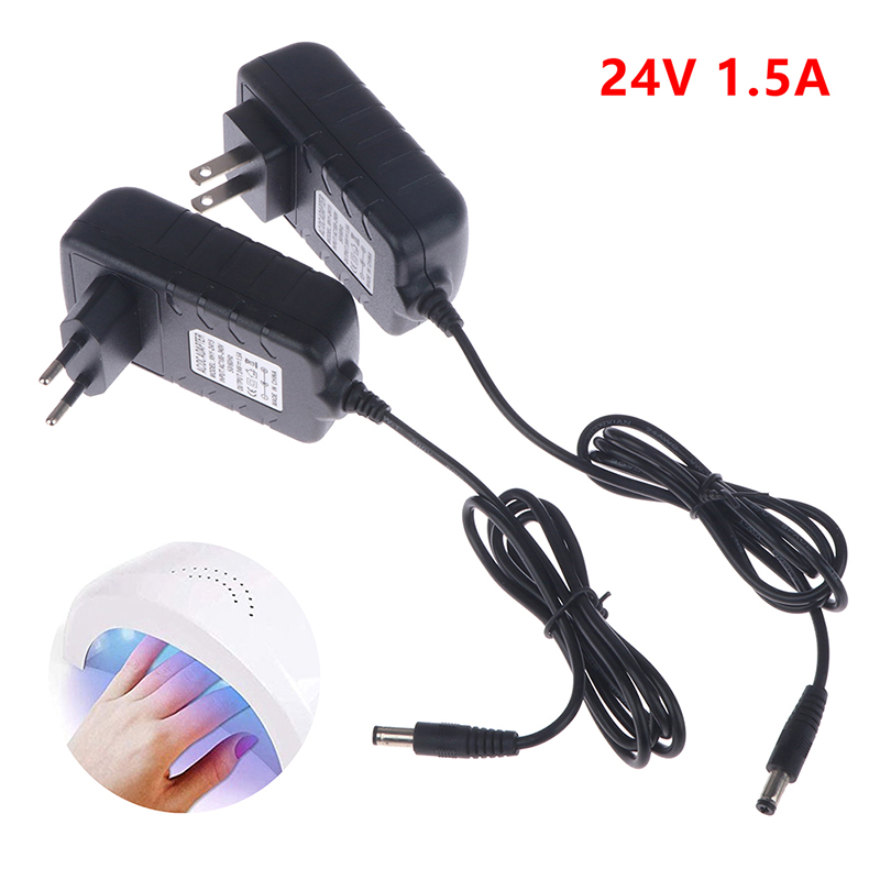 【24V 1.5A Power Supply Adapter - Uv Nail Lamp ulasan dan harga