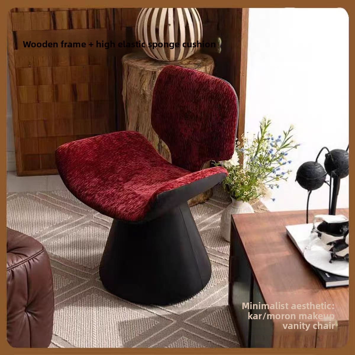Luxury Vanity Stool Rotatable  - Beauty Makeup Chair ulasan dan harga