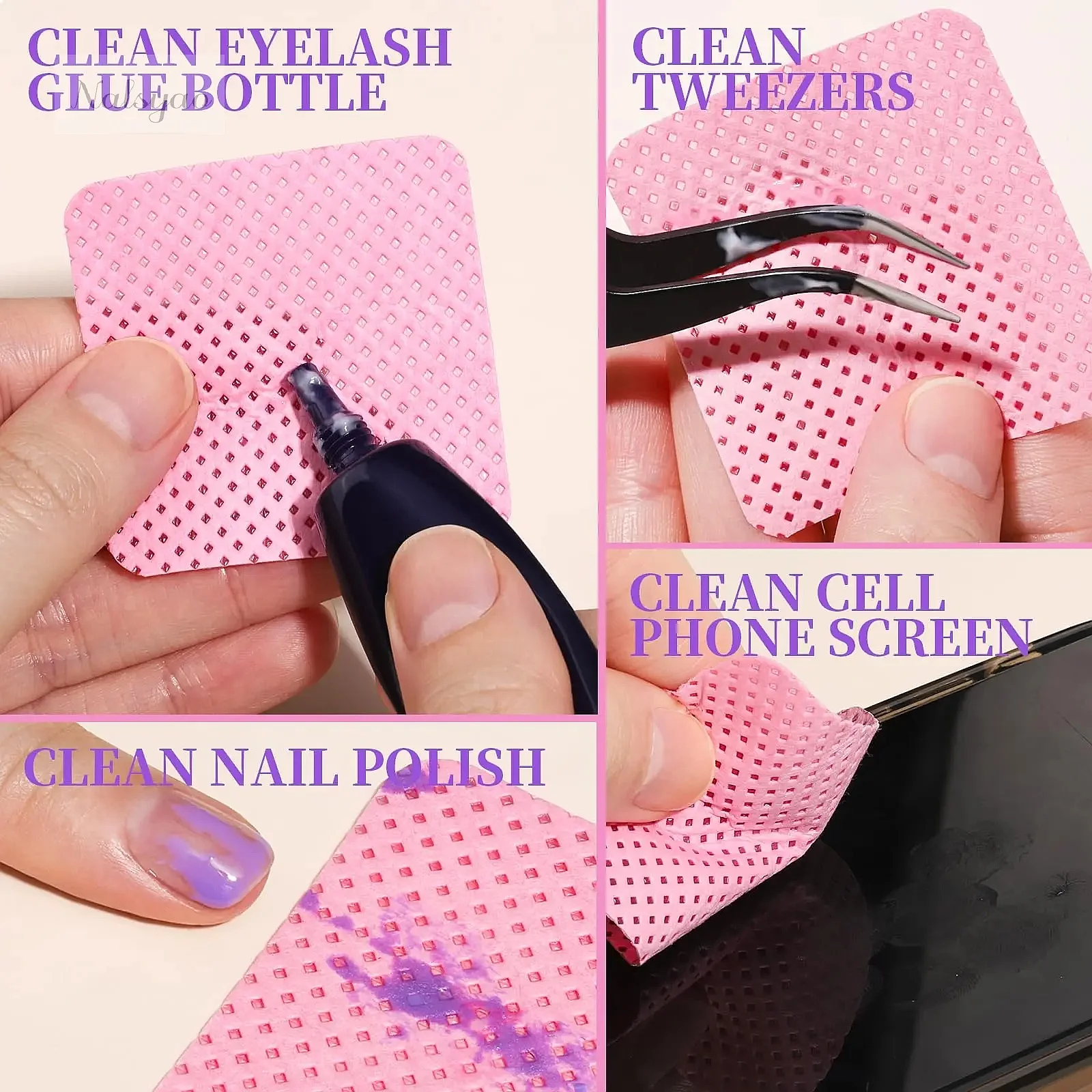 200Pcs Lint Free Nail Cleaning - Gel Nail Polish ulasan dan harga