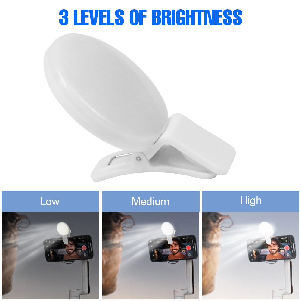 Portable Clip‑on Selfie Ring L - Led Ring Light ulasan dan harga