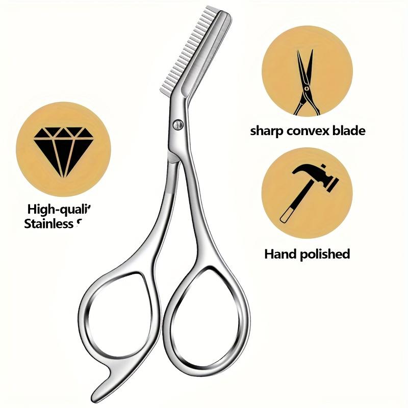 Stainless Steel Eyebrow Scisso - Beauty Works Makeup ulasan dan harga