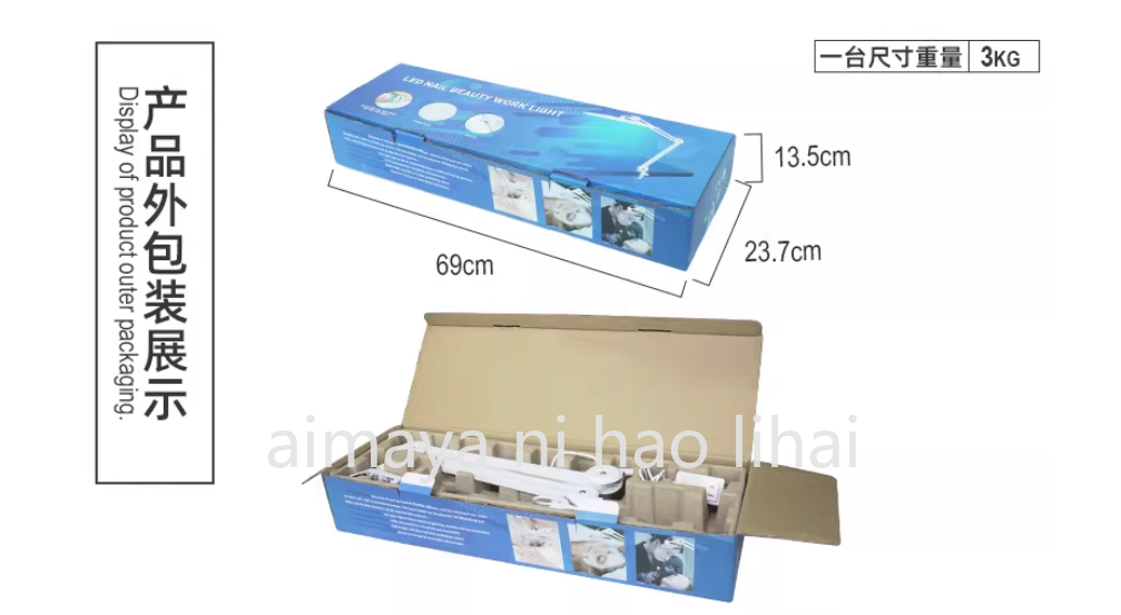 LED Long Arm Desk Lamp Makeup  - Beauty Works Makeup ulasan dan harga