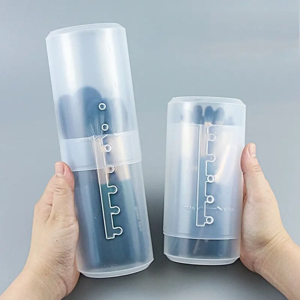 Transparent Makeup Brush Holde - Beauty Makeup Box ulasan dan harga