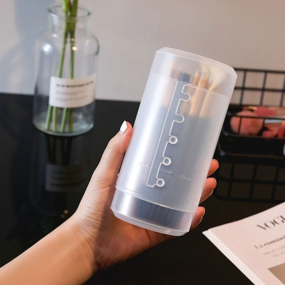 Transparent Makeup Brush Holde - Beauty Makeup Box ulasan dan harga