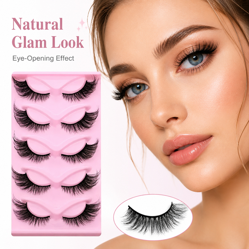 5 Pairs 2 Styles Wispy False E - Beauty Makeup Looks ulasan dan harga