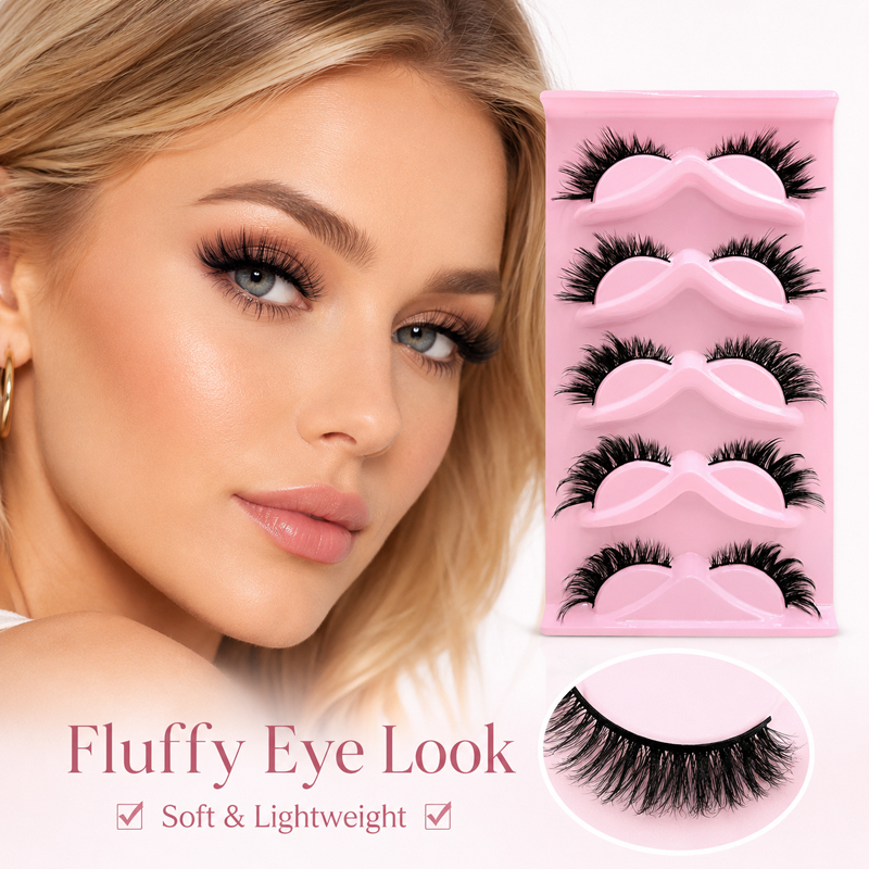 5 Pairs 2 Styles Wispy False E - Beauty Makeup Looks ulasan dan harga