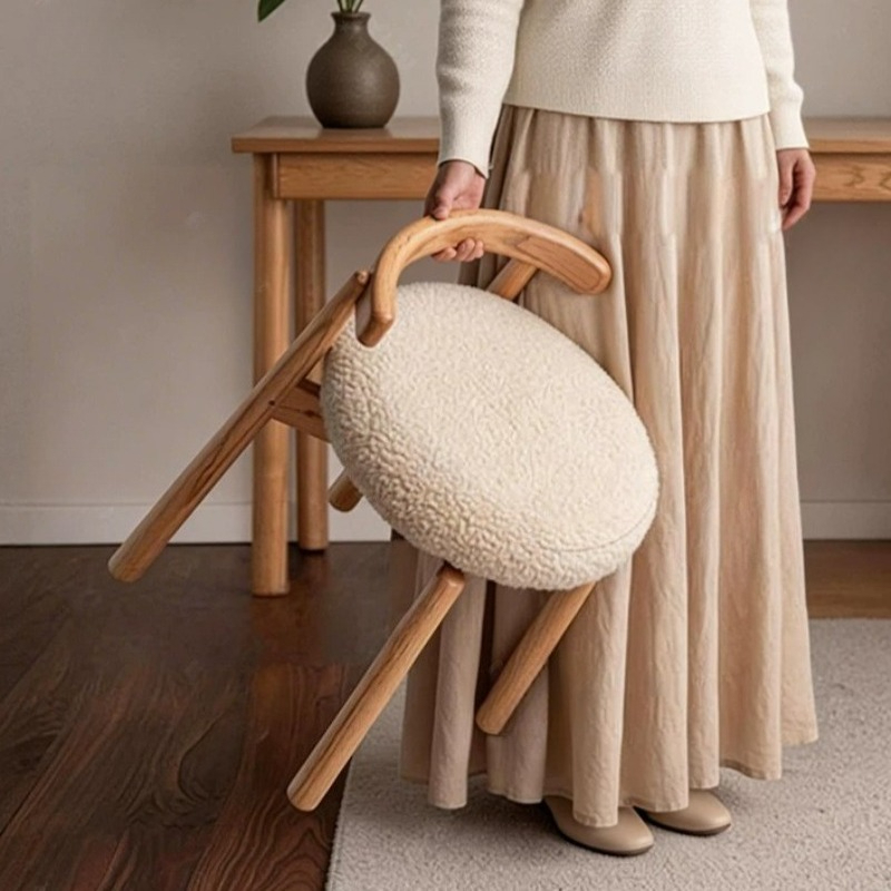 White Tall Vanity Stool Modern - Beauty Makeup Chair ulasan dan harga