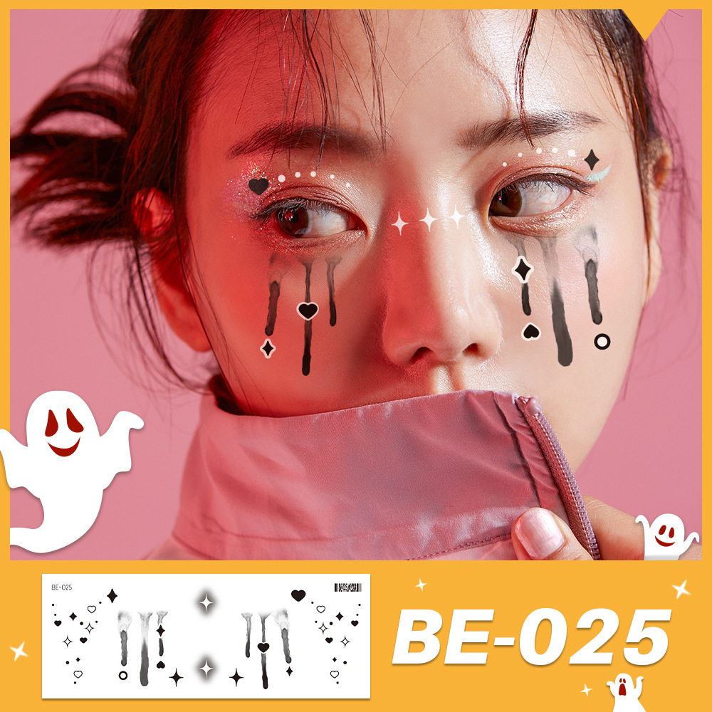 5Pcs Halloween Beauty Stickers - Beauty Halloween Makeup ulasan dan harga