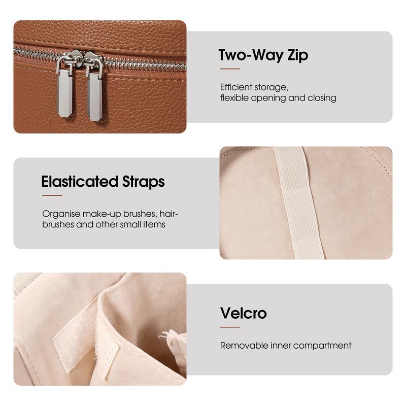 Large Capacity PU Leather Make - Beauty Makeup Box ulasan dan harga
